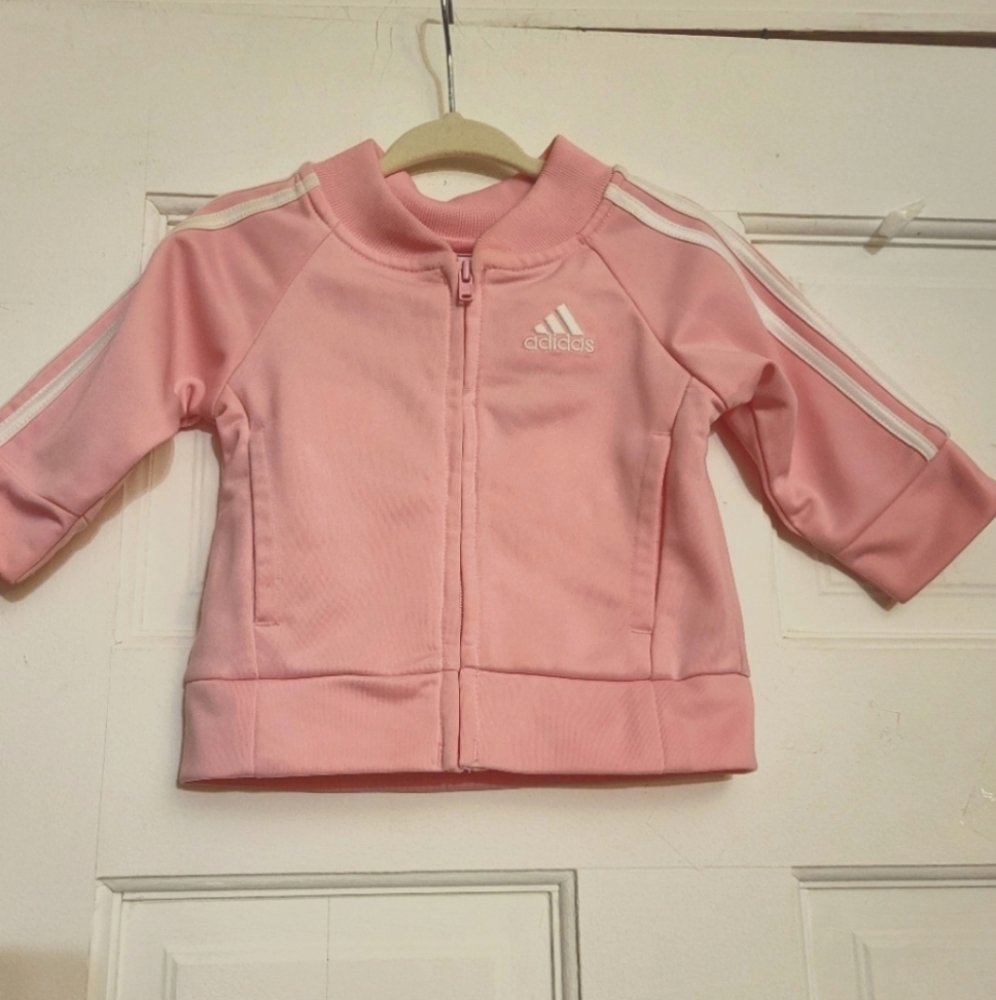 Adidas 3-M Old Pink Infant Sweatsuit With Embroidery Trefoil Logo - Picture 2 of 15